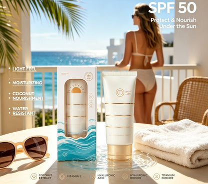 Glycerin & Vitamin B/E Body Protection Cream: Lightweight Summer Outdoor Hydrating & Refreshing Skin Care