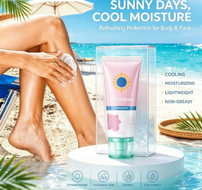 Lightweight Summer Face & Body Isolation Cream: Deeply Moisturizing & Protective Outdoor Skin Care