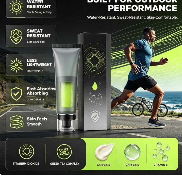 Men's Summer Outdoor Protective Cream Kit: Lightweight & Non-Greasy Daily Skin Care Solution
