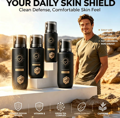 Men's Summer Outdoor Protective Cream Kit: Lightweight & Non-Greasy Daily Skin Care Solution