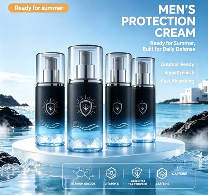 Men's Summer Outdoor Protective Cream Kit: Lightweight & Non-Greasy Daily Skin Care Solution