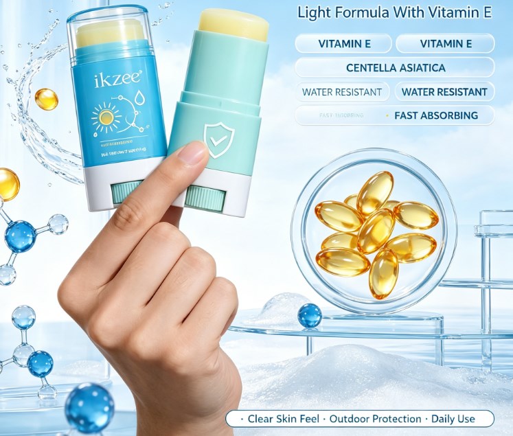Refreshing Outdoor Protection Stick Duo: Lightweight Centella & Aloe Vera Formula for Face and Body Care