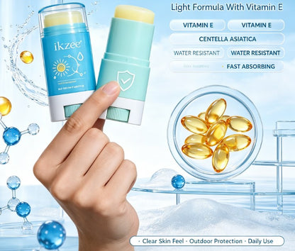 Refreshing Outdoor Protection Stick Duo: Lightweight Centella & Aloe Vera Formula for Face and Body Care