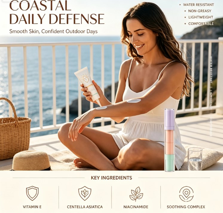Summer Protective Day Cream: Lightweight & Non-Tacky Long-Lasting Hydrating Formula for Face and Body