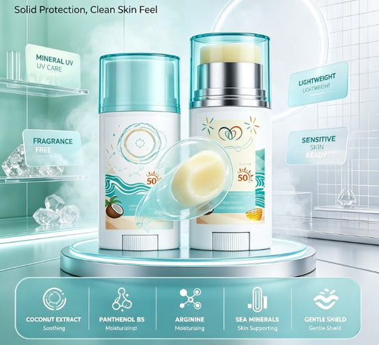 Summer Sun Protection Stick: Portable Face & Body Moisturizer for Outdoor Activities